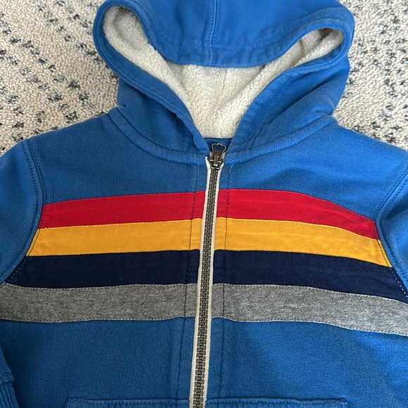 Hanna Andersson shearling lined hoodie size 4 - Picture 2 of 6